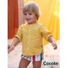 Cocote Summer Baby Boy Ocher Set Red Multicolor Stripes