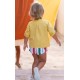 Cocote Summer Baby Boy Ocher Set Red Multicolor Stripes