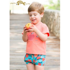 Pequeños Piratas Summer Baby Boy Set Apples