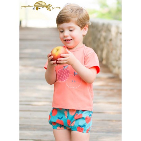 Pequeños Piratas Winter Baby Boy Set Apples