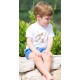 Pequeños Piratas Winter Baby Boy Set Electric Blue Squares