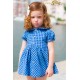 Pequeños Piratas Invierno Vestido bebé niña Vichy Azulón