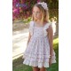 Babiné Verano Vestido niña Blanco Lazos