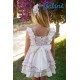 Babiné Verano Vestido niña Blanco Lazos