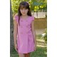 Babiné Summer Girl Pink Dress Eyelet Straight