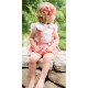 Pequeños Piratas Invierno Conjunto bebé niña Conejos Coral