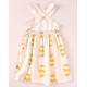 Cocote Verano Vestido niña Blanco Cachimir Amarillo