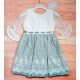 Cosiendo Sueños Summer Girl Ceremony Dress Powder Blue Mid Sleeve