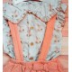 Pequeños Piratas Invierno Conjunto bebé niña Conejos Coral