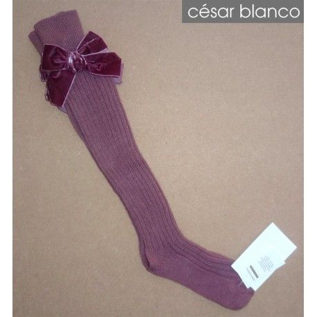 César Blanco Invierno Calzas niña Berenjena