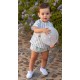 José Varón Verano Conjunto bebé niño Rayas Celeste con Liberty