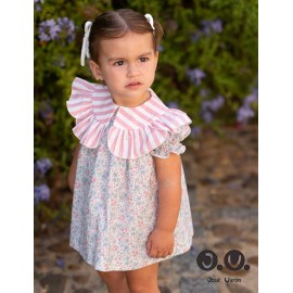 José Varón Verano Vestido bebé niña Liberty con Rayas Rosas