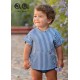 Jose Varon Summer Baby Boy Navy Striped Set Denim