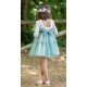 Abuela Tata Summer Girl Ceremony Green Flared Dress