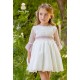 Abuela Tata Summer Girl Ceremony Beige Dress Pink Sash
