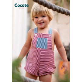 Cocote Verano Peto bebé niño Rayas Rojas