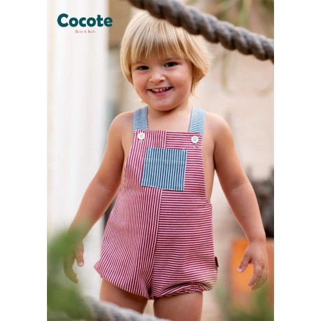 Cocote Verano Peto bebé niño Rayas Rojas