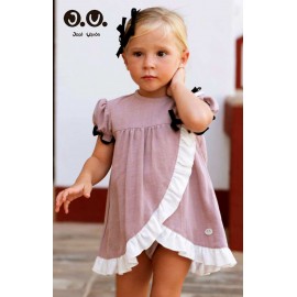Jose Varon Summer Baby Girl Mauve Dress