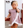 José Varón Verano Vestido bebé niña Malvarrosa