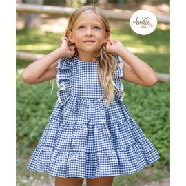 Boetie Verano Vestido niña Vichy Frambuesa