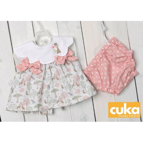 Cuka Summer Baby Girl Set Woody