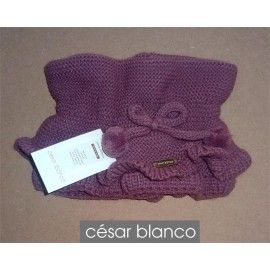 Cesar Blanco Winter Girl Scarf Dark Pink