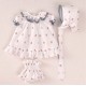 Cocote Summer Baby Girl White Embroidered Set