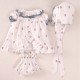 Cocote Summer Baby Girl White Embroidered Set