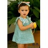 José Varón Verano Vestido bebé niña Estampado Verde Azulado
