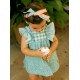 José Varón Verano Vestido bebé niña Estampado Verde Azulado