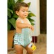 José Varón Verano Peto bebé niño Estampado Verde Azulado