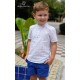 DBB Collection Summer Boy White and Electric Blue Set Stripes