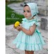 DBB Collection Summer Baby Girl Water Green Set Squares
