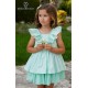 DBB Collection Verano Vestido niña Vichy Verde Agua