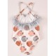 Jose Varon Summer Girl Swimsuit Fishes