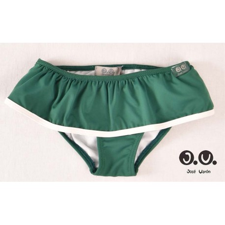 Jose Varon Summer Girl Dark Green Swim Knickers Ruffle