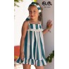 José Varón Verano Kaftán niña Rayas Verdes
