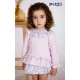 Petit DBB Winter Baby Girl Set Dress Flowers