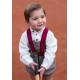 Jose Varon Winter Baby Boy Gray Set Garnet Tapes