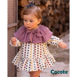 Cocote Invierno Vestido bebé niña Cuadros de Colores
