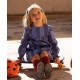 Cocote Winter Girl Dress Blue Stripes