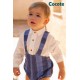 Cocote Winter Baby Boy White Set Blue Stripes