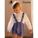 Cocote Winter Boy White Set Blue Stripes