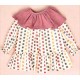 Cocote Winter Baby Girl Dress Colourful Squares