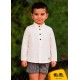José Varón Invierno Conjunto niño Blanco y Gris Cuadros