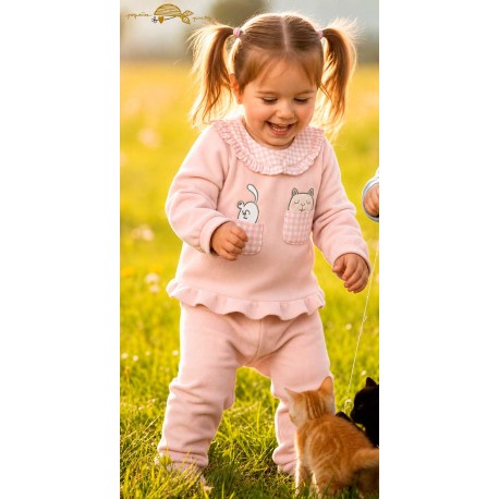 Pequeños Piratas Invierno Chándal bebé niña Gatitos