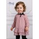 Miranda Invierno Vestido bebé niña Rosa Topos Negros