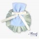 Miranda Invierno Vestido bebé niña Ceremonia Blanco y Azul