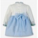 Miranda Winter Girl Ceremony Dress White and Blue