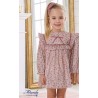 Miranda Winter Girl Dress Small Pink Flowers